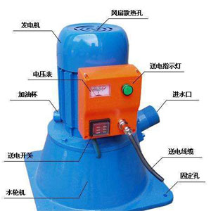 小型水轮发电机常见的几种安装结构